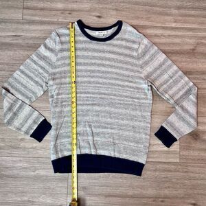 The Rail Men's Gray Striped Long Sleeves Crew Neck Pullover Sweater Size‎ XL